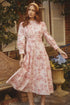 Del Rey Toile Button Up Midi Dress